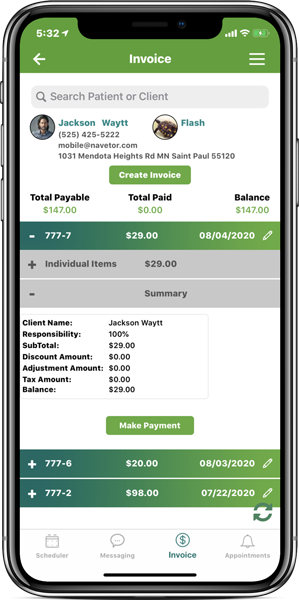 NaVetor software examples